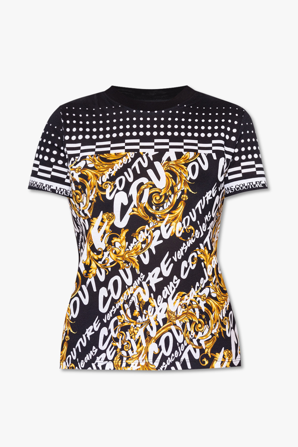 SchaferandweinerShops Japan - Black Patterned T - shirt